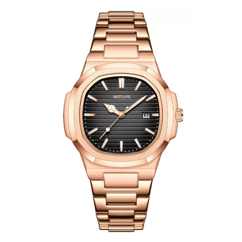 Retro Square Watch Men'S Mori Steel Belt Business Versatile Casual Luminous High-Value Men'S Quartz Watch
