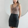 Winter Women's Velvet Thermal Vest Sleeveless Thermal Underwear with Bra Pads Sleeveless Bottoming Shirt Fleece Undershirt with Bra Pads