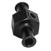 Fuel Pressure Gauge Adapter T Shape 3Celsius8in Hose Port 1Celsius8in NPT Fitting   Auto Parts