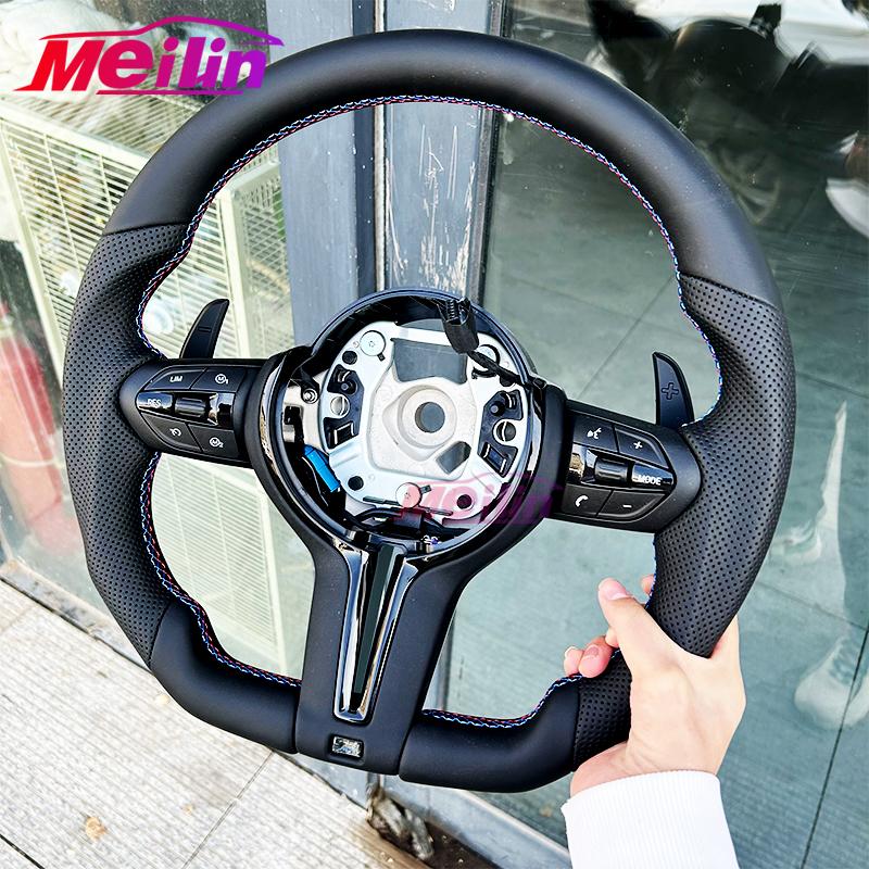 Suitable for BMW F30 F10 F31 F20 E90. The Steering Wheel Is Made of Leather Material and Can Be Changed from Old To New