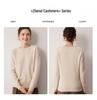 Women's 100% Cashmere Round Neck Sweater - Autumn/Winter Loose Knit Pullover