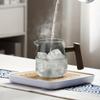Glass Tea Pot With Wood Handle Chinese Heat-resistant Glass Teapot Transparent Steaming Tea Glass Kettle Tea Set Infuser Tea