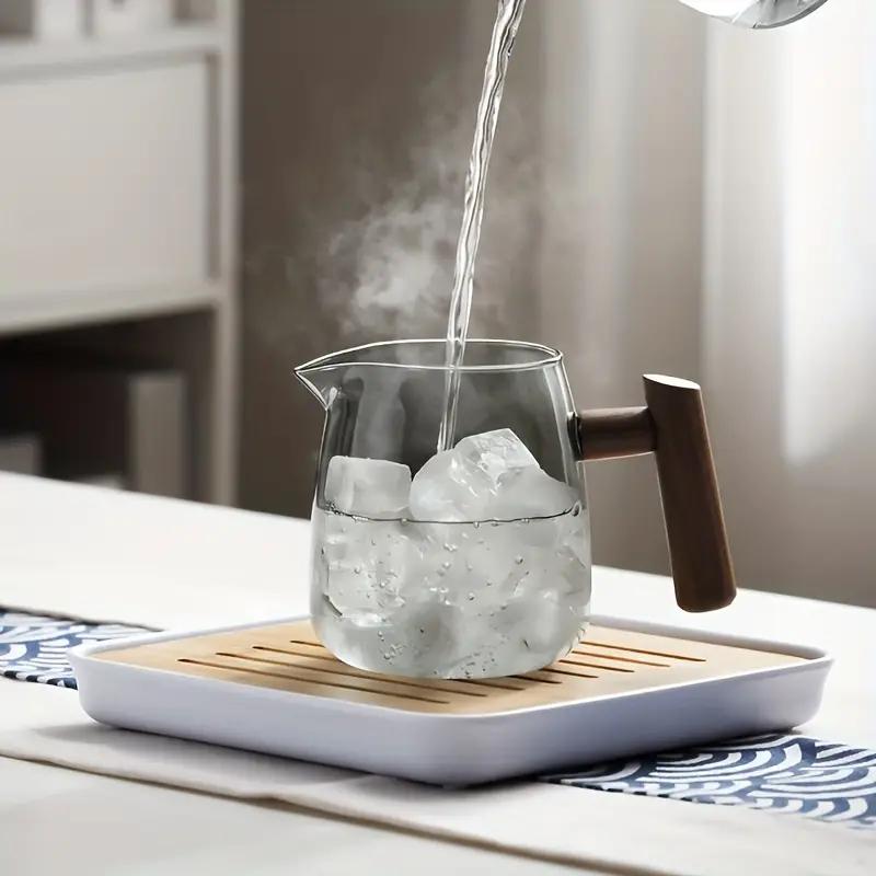 Glass Tea Pot With Wood Handle Chinese Heat-resistant Glass Teapot Transparent Steaming Tea Glass Kettle Tea Set Infuser Tea
