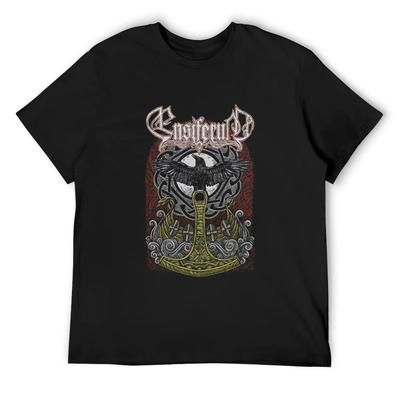 The Ensiferum Dauntless Heart T-Shirt Blacks Aesthetic Clothing T Shirts for Men