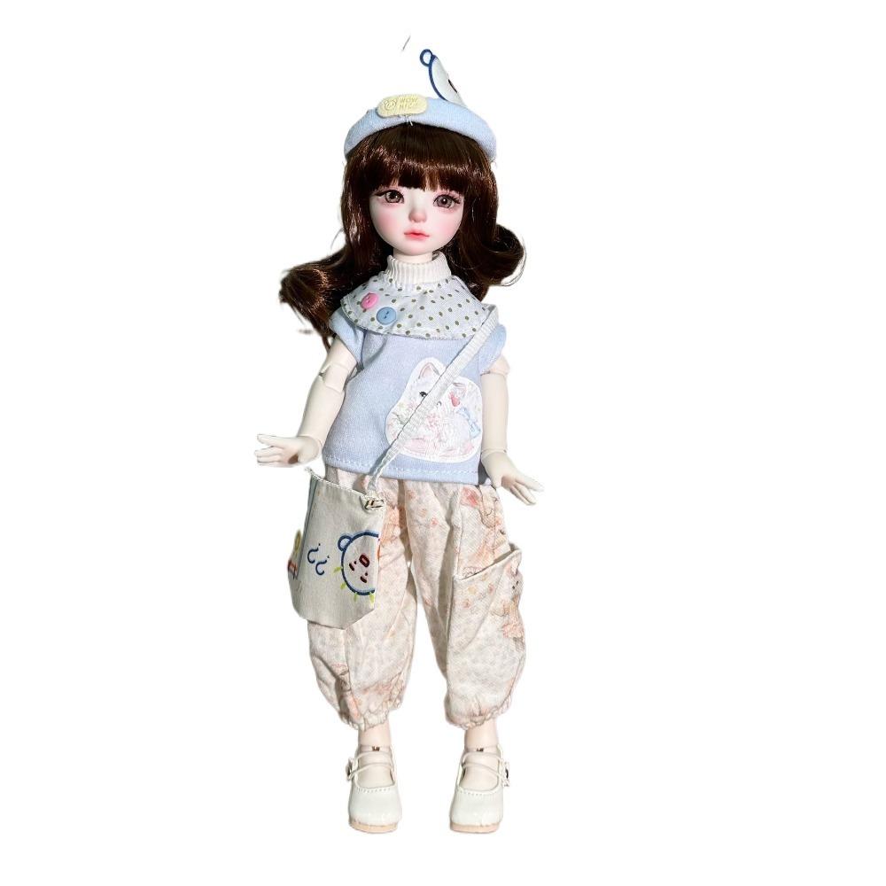 DIY 30cm Doll Clothes Handmade Doll Dress Up Fashion Doll'S Overall  Cotton Doll