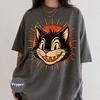 Retro Cat Shirt, Vintage Cat Graphic Tee, Cute Feline Lover Apparel, Funny Cat Gift, Cat Mom Shirt, Cartoon Cat Outfit
