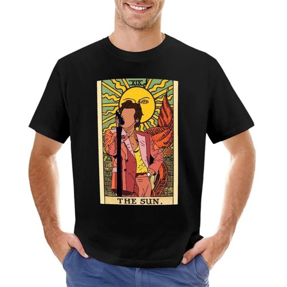

Harry Styles The Sun XIX graphic 100Cotton shirt unisex Y2k hiphop graphic Summer Unisexs Oneck Short sleeve Tshirt fan gift S