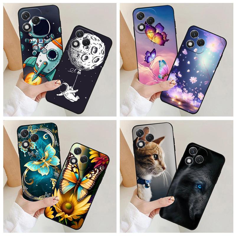 For Honor 400 Lite Case Black Silicon Soft TPU Phone Cases for Honor 400 Lite 5G Protective Back Shells Coque ABR-NX1 400 Lite