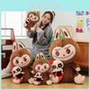 Adorable Couples Labubu Plush Toy Soft Cuddly Animal Doll In Multiple Sizes