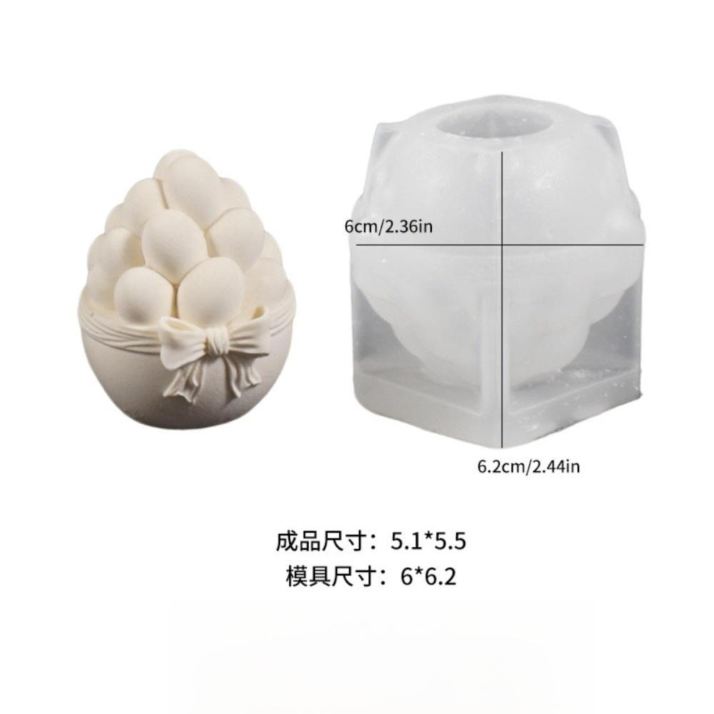 Embossed Easter Egg Mold Egg Shaped Silicone Mold DIY Plaster Mold  Easter