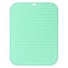 Uxcell 1/2/4pcs 9 x 11" Dish Drying Mat Set Silicone Reusable Drain Pad Heat Resistant Suitable for Kitchen Counter Fridge Drawe