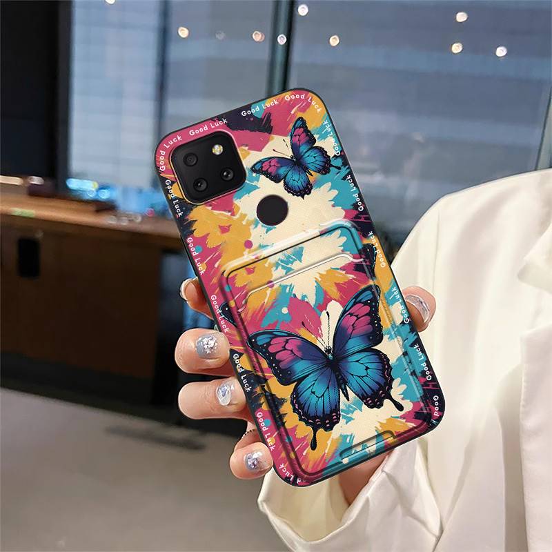 TPU Silicone Phone Case For TCL T-Mobile Revvl 5G Card slot Durable Shockproof Fashion Design Cute Cartoon Anti-knock