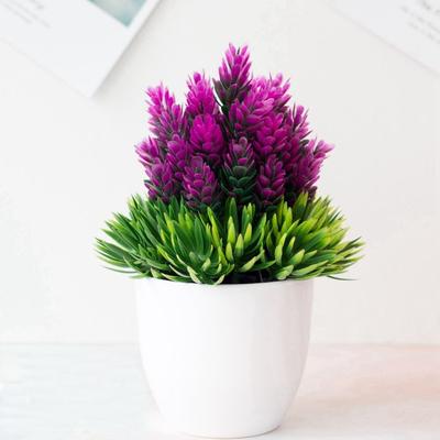 Home Decoration New Artificial Plants Bonsai Creative Garden Small Tree Potted Pine Desk Ornaments Simulation Fake Flowers