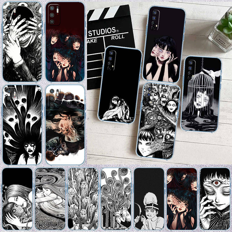IR15 Junji Ito Tomie Case for Motorola E22S E7 G6 G7 G8 G9 Plus Power Play G10 G20 G04 E30 E40 E22 E20 E13 E15 G22 G23 G05 G75 G35 G55