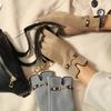 Korean Velvet Warm Gloves Elegant and Simple Metal Buckle Thick Gloves Daily Life Outdoor Skiing and Cycling Gloves Equipment