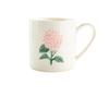 Japanese-Style Handmade Three-Dimensional Color Hydrangea High-Value Literary Relief Ceramic Breakfast Cup Drinking Cup