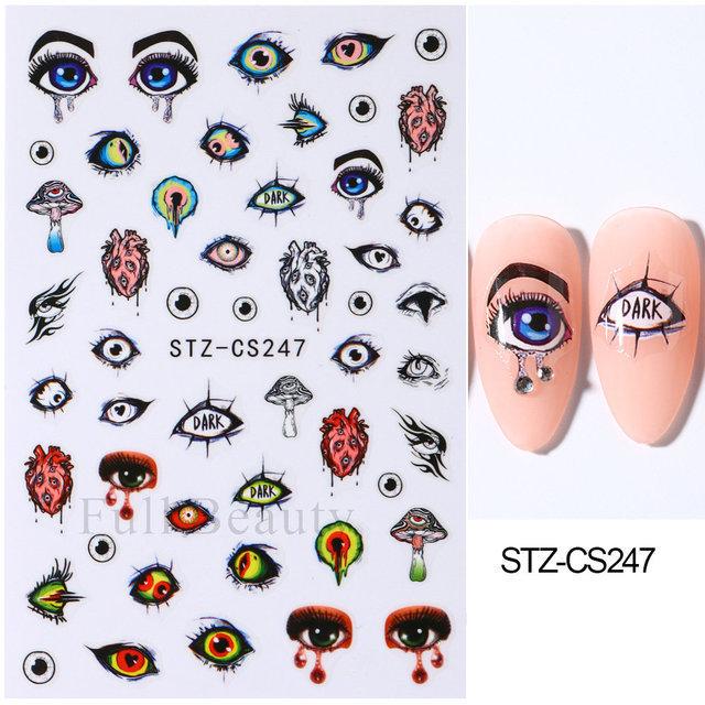 Nail Art Stickers, Japanese Romantic Laser Magic Gold And Silver Fireworks Bloom Adhesive Nail Stickers