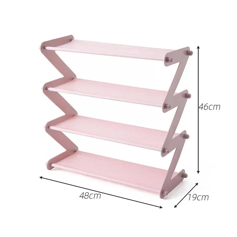 1/2 PCS Stainless Steel Combination Shoe Rack Multifunctional Home Storage Rack Multi-layer Shoe Storage Rack