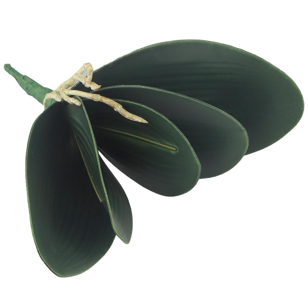 Realistic Artificial Butterfly Orchid Silk Leaf Flower Simulated Decor Display
