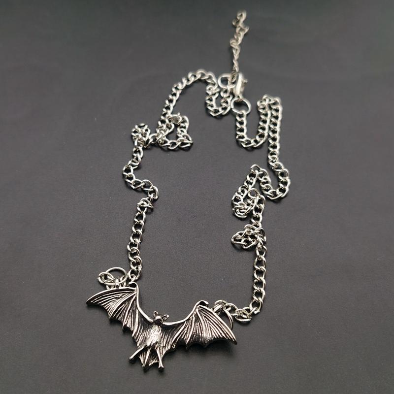 Fledermaus Kette Halskette Metall Mode Vintage Punk Gothic für Frauen Tiere Choker Halloween Halsband Hip Hop Mädchen Schmuck Geschenk