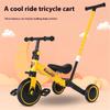 Safety Children's Scooters Portable Non-slip 3 Wheel Balance Bikes for Kids Aged 1-3 Lightweight Pedal Bicycles with Push Handle