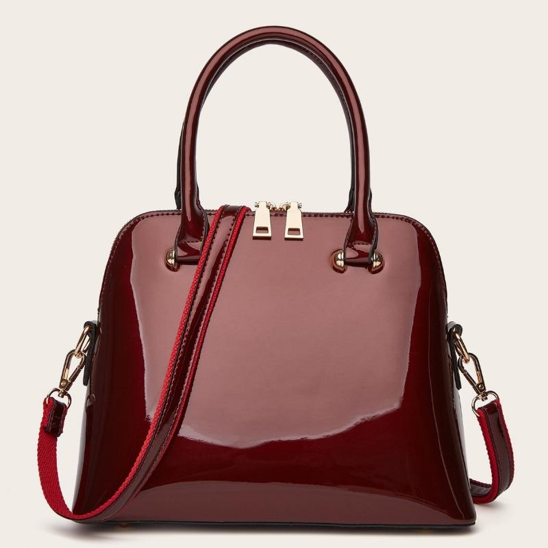 Autumn Patent Leather Women's Bag Bright Face Handbag Fashion Shell Bag Shoulder Crossbody Bag