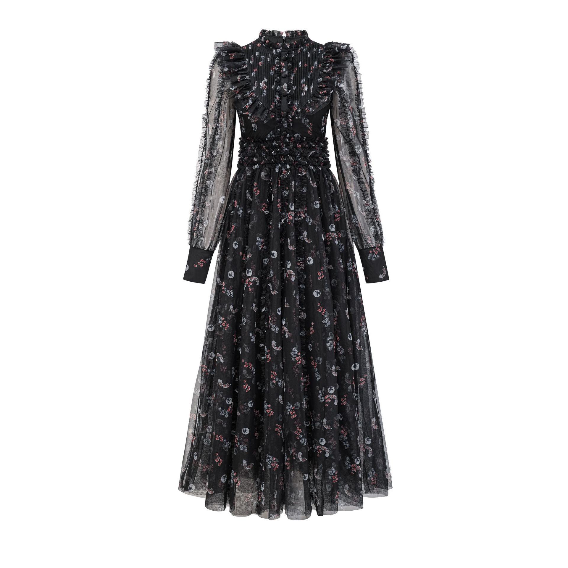 

Комбинезон Группа Высокая талия Воротник-садовый Нежный ветер Морской отдых Вечеринка по случаю дня рождения Длинная юбка S чёрный