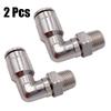 2pcs 90 Degree Swivel Elbow Macro Air/Gas Line Hose Fittings