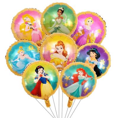 8 Stück Wiederverwendbare Bunte Prinzessinnen-Ballons Prinzessinnen-Motto Geburtstagsparty-Dekoration