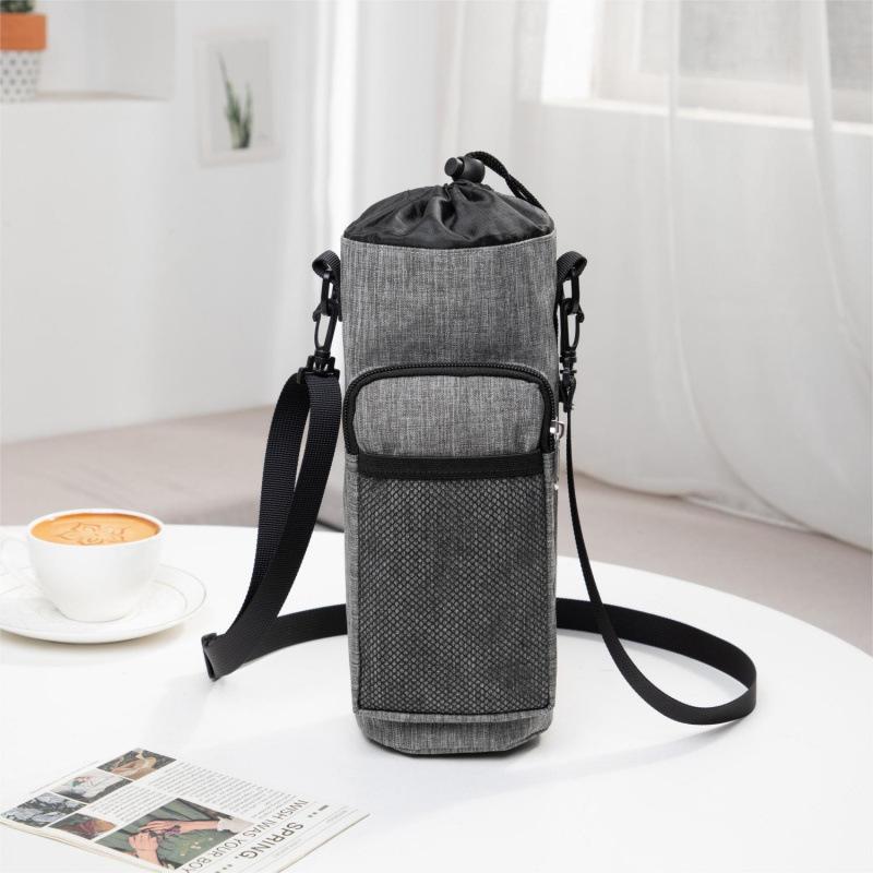 Multifunctional kettle bottle cover Outdoor mountain climbing sports shoulder strap Thermal insulation kettle Mobile phone dual-purpose messenger bag