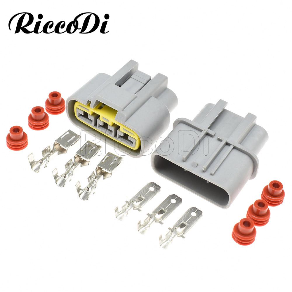 

1-20 комплектов, 3-контактный герметичный автомобильный водонепроницаемый электронный разъем вентилятора с клеммными контактами