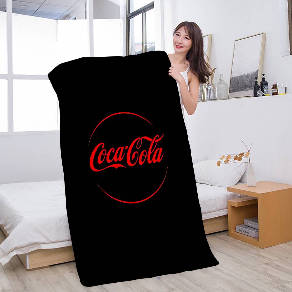 C-COCA Logo C-COLAS Anime Strand Schwimmtuch Weiches Saugfähiges Waschlappen Kindergeschenke Für Kinder Reisen Camping Fitnessstudio