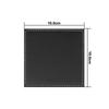 6pcs/Set Business Leather Coasters Heat Insulation Coasters Tea Square Leather Tea/Coffee Cup Pad Desk Decor