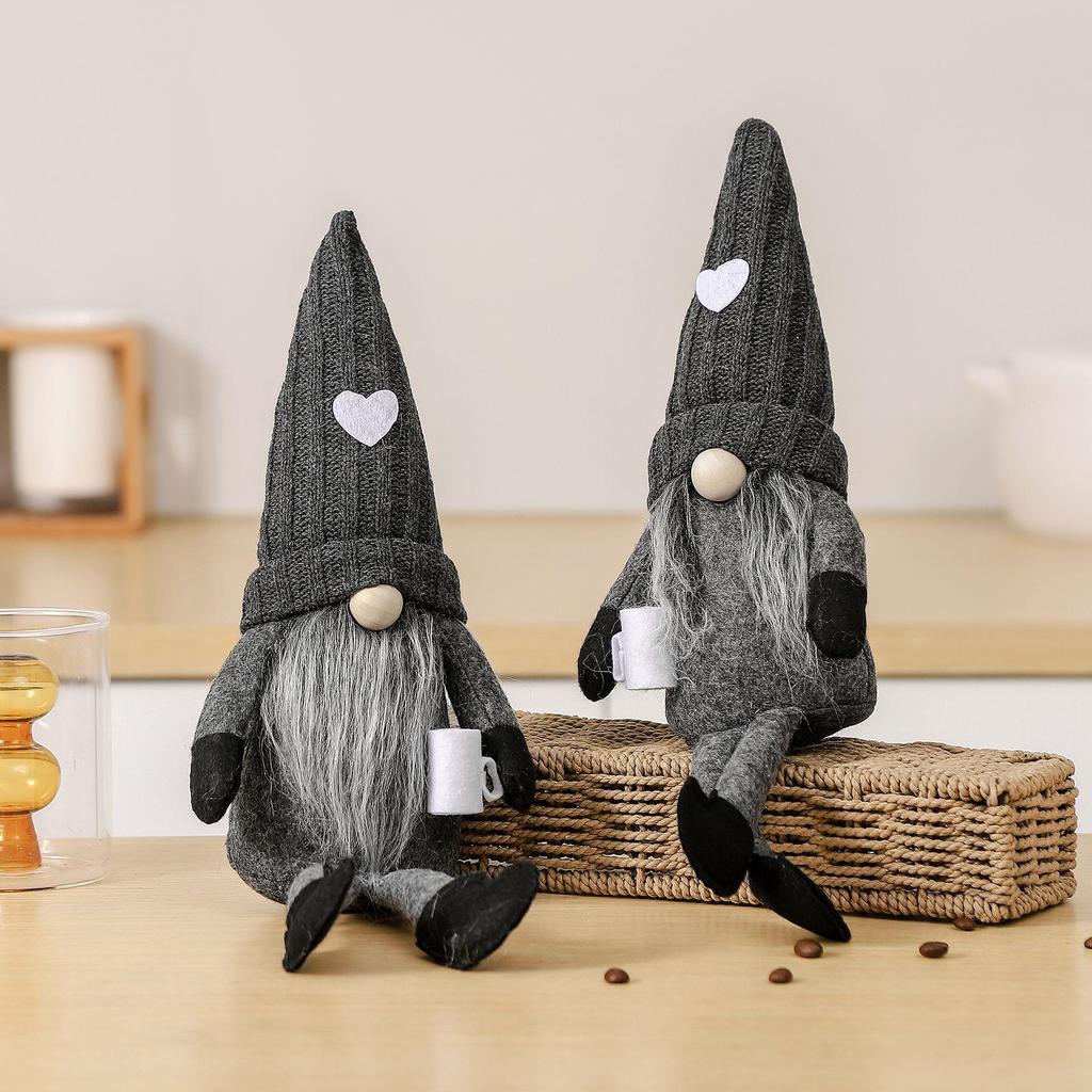 Amerikanische gesichtslose Puppe Liebeshut Puppe Kaffeetasse Weihnachtsdekor