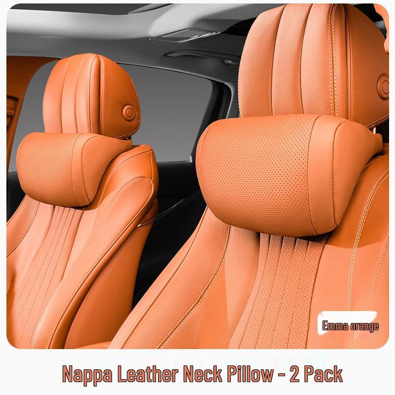 Car Headrest and Lumbar Support Pillow Set