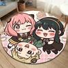 Spy Family Round Area Rug Carpet Rug For Living Room Bedroom Sofa Playroom Decor Nonslip Floor Mat