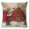 Christmas Pillow, Home Sofa, Linen Cushion Cover, Car Waist Pillow Cover, Children's Pillow Cover