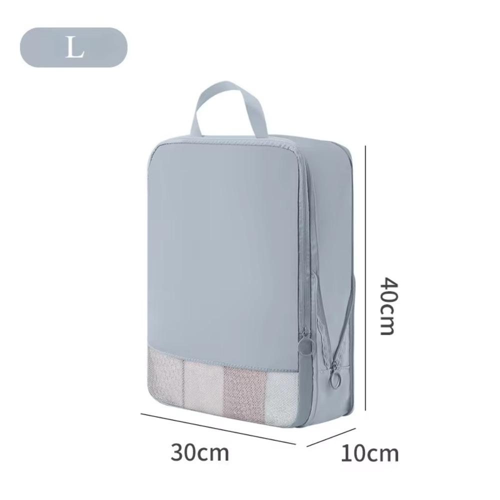Space Saving Compression Storage Bag with Handle Portable Travel Clothes Sorting Bag Large Capacity Transparent Window