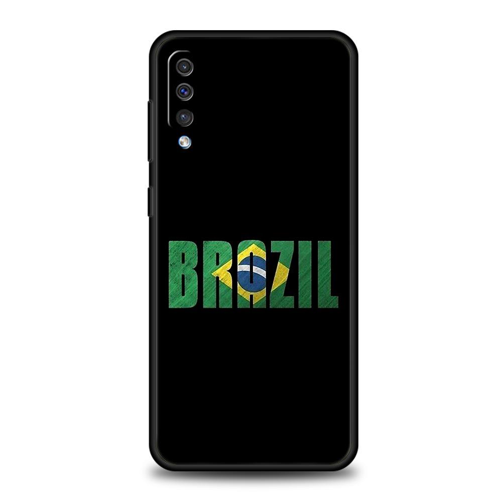 Large Brazil Flag Phone Case For Samsung A56 A36 A26 A54 A52 A24 A14 A50 A72 A70 A40 A06 A12 A22 A34 A42 A32 A04s A16 5G Cover