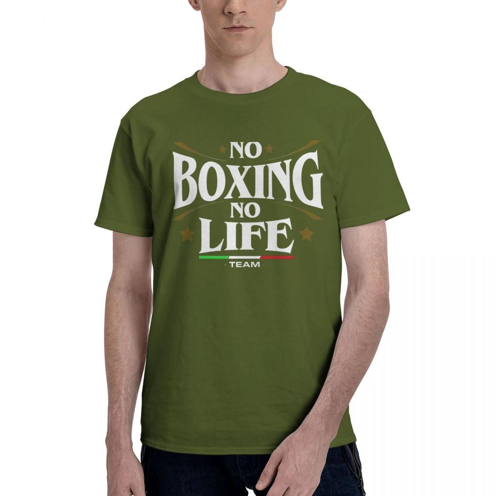 Boxing No Life Luxury 100 Cotton Casual Breathable Confortable Tshirt Funny Ugus TShirts Men Clothes