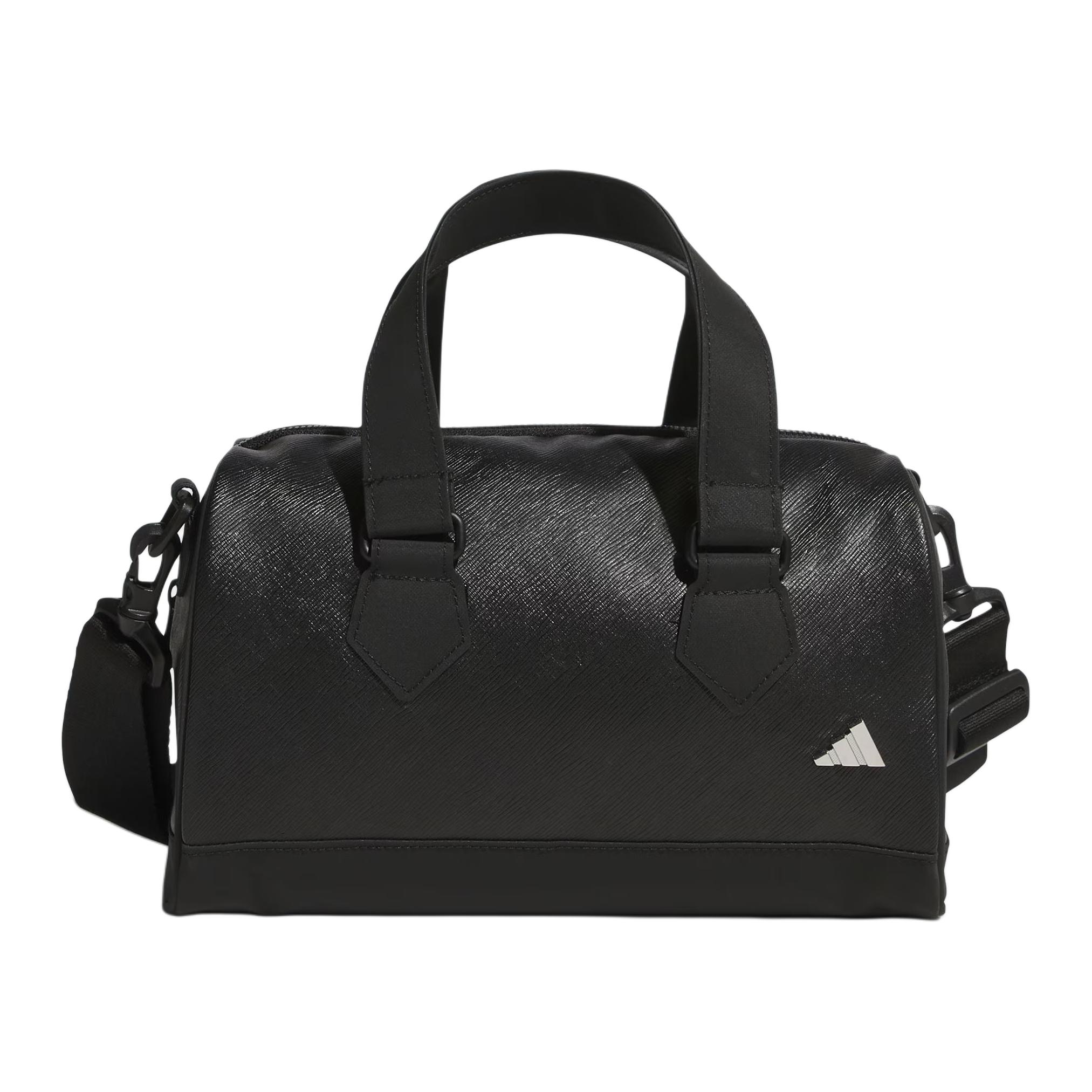 

Adidas Leather Sport Performance 6.2L Solid Color Design Polyurethane Tote Bag Unisex Tote Bag Black JZ4375 Black