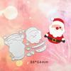 Schöne Weihnachtsmann-Stanzformen aus Metall für Kartenherstellung, Scrapbooking, Prägeschnitte, Schablone, Bastelstanzen