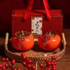 Ceramic Lucky Persimmon Festive Ornament