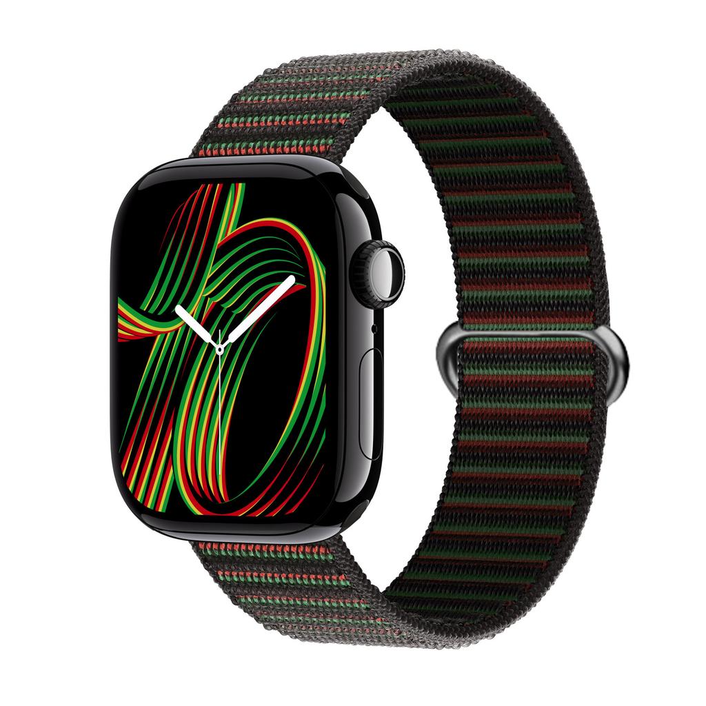 2pcs Straps For Apple Watch Band 44mm 40mm 45mm 46mm 42mm 49mm 41mm Nylon Loop Bracelet iwatch Series 10 9 8 7 6 5 3 se ultra 2