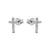 Boucles d'oreilles Luxenter en argent 925 et zirconium brillant plaqué finition en rhodié - Zudis