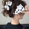 Fashion Cute Cow Shape Hair Claw Clip Dog Shape Lightweight Animal Hairpin Pet Pattern Non Slip Shark Clip For Medium Thick Hair