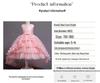 Children's Formal Puffy Princess Wedding Dress with Lace Train for Catwalk and Performances