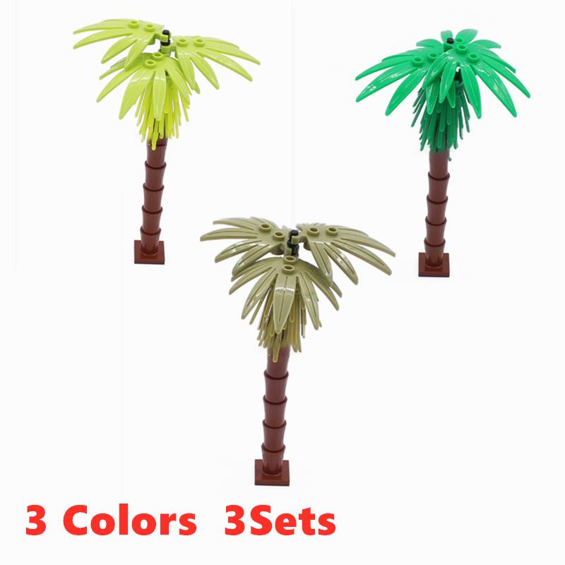 City Trees Building Blocks MOC Coconut Tree Blocks Jungle Garden DIY Toys for Children Gifts Compatible Classic Bricks Kids Toys