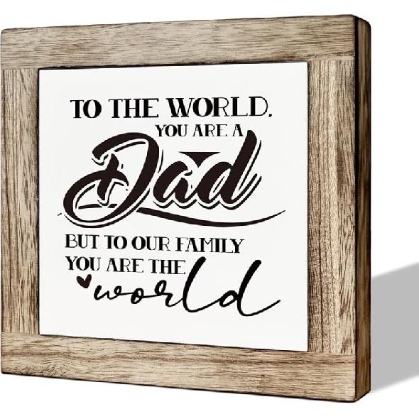 A Prayer for My Dad Sign for Father's Day, Wooden Box Signs for Home Decor, Farmhouse Decor for Dad Room, Sentimental Gift for Dad, Dad Birthday Gift