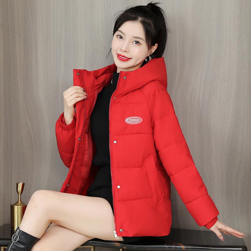 Down Cotton-padded Jacket Women's Short Winter Coat Jacket Short Hooded Cotton-padded Jacket